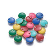 Uniq Perler vedhæng 20 stk farverige emalje vedhæng str. 10 mm