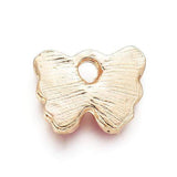 Uniq Perler vedhæng Forgyldt sommerfugl med lys lilla emalje (5 stk)