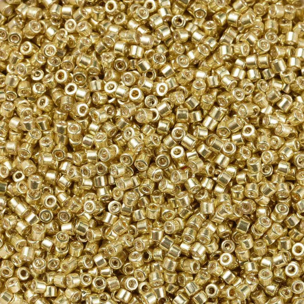 Uniq Seed Beads, Guld, 2x1,5mm - Uniq Perler - 7209, 090900458345