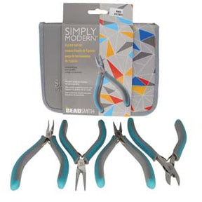 Tool Set With 4 Pieces in Storage Bag – Beadsmith - Uniq Perler - 0000013627