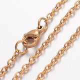 Vandfast Anker Halskæde – Forgyldt Stål (50cm) - Uniq Perler - 0000006579