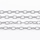 Vandfast Kæde Starlink Mønster, Stål, (3,5x2,5x0,4mm) - Uniq Perler - 734848