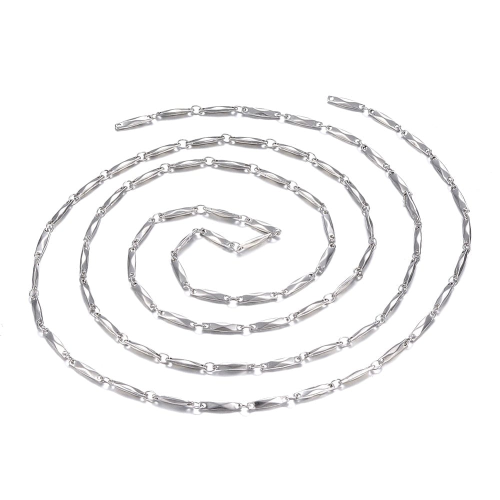 Vandfast Link Kæde - Stål (11x2x2,5mm) - Uniq Perler - 10747