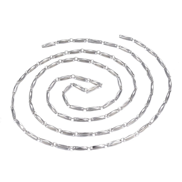 Vandfast Link Kæde - Stål (11x2x2,5mm) - Uniq Perler - 10747