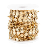 Vandfast Snowflake Kæde, Forgyldt Stål, (4x0,7mm) - Uniq Perler - 114046