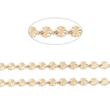 Vandfast Snowflake Kæde, Forgyldt Stål, (4x0,7mm) - Uniq Perler - 114046