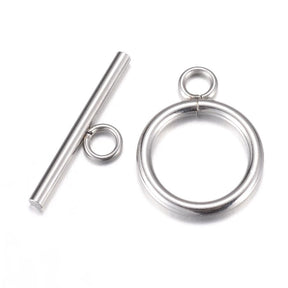 Wasserdichter Toggle Verschluss, Stahl, (20mm) - Uniq Perler - 0000001359