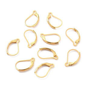 Wasserdichte Bricure - 24K Vergoldet Stahl (16,5x10mm) 50 Paar - Uniq Perler - 116205