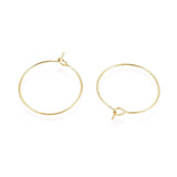 Vandfaste Creoler - 18K Forgyldt Stål (30x34mm) - Uniq Perler - 0000000821