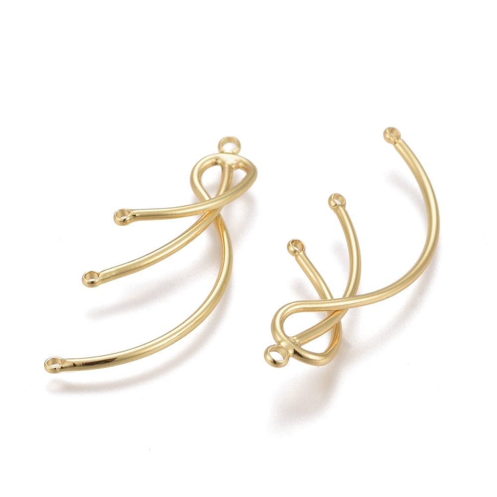 Vedhæng/Mellemled Med (3 Arme) - Uniq Perler - 0000013726