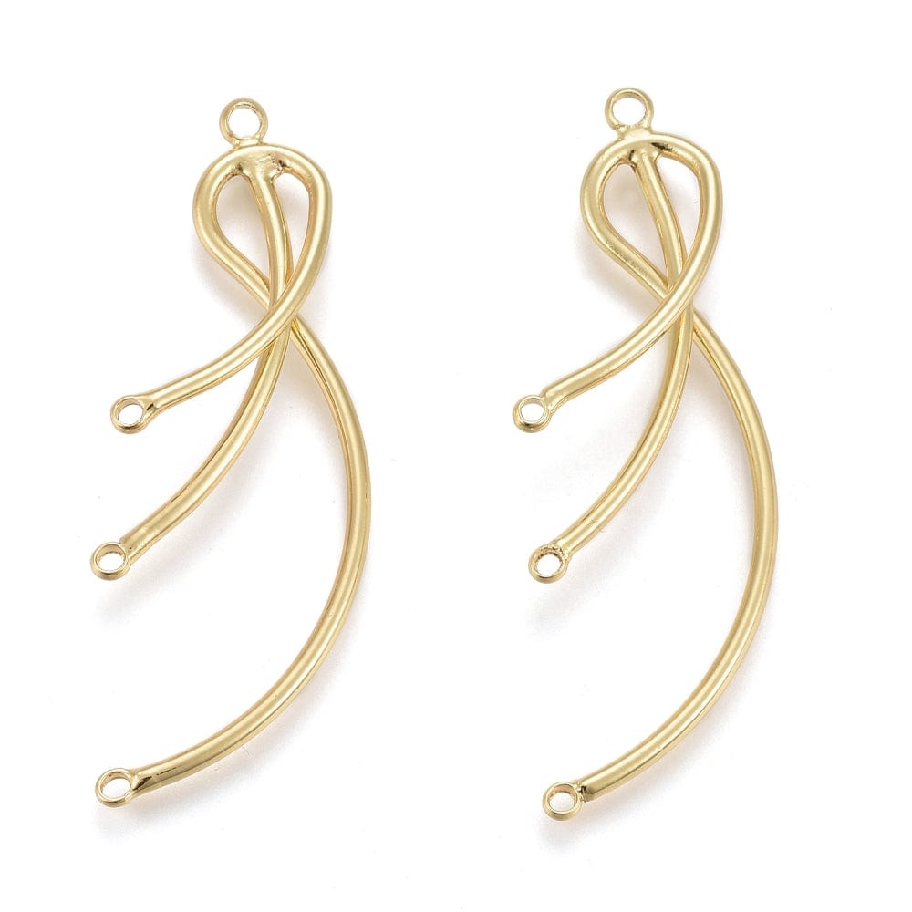 Vedhæng/Mellemled Med (3 Arme) - Uniq Perler - 0000013726