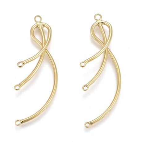 Vedhæng/Mellemled Med (3 Arme) - Uniq Perler - 0000013726