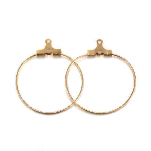 Vedhæng/Ring Str. 29x26,5mm, Forgyldt Stål - Uniq Perler - 0000005867, 139456845678412868080850