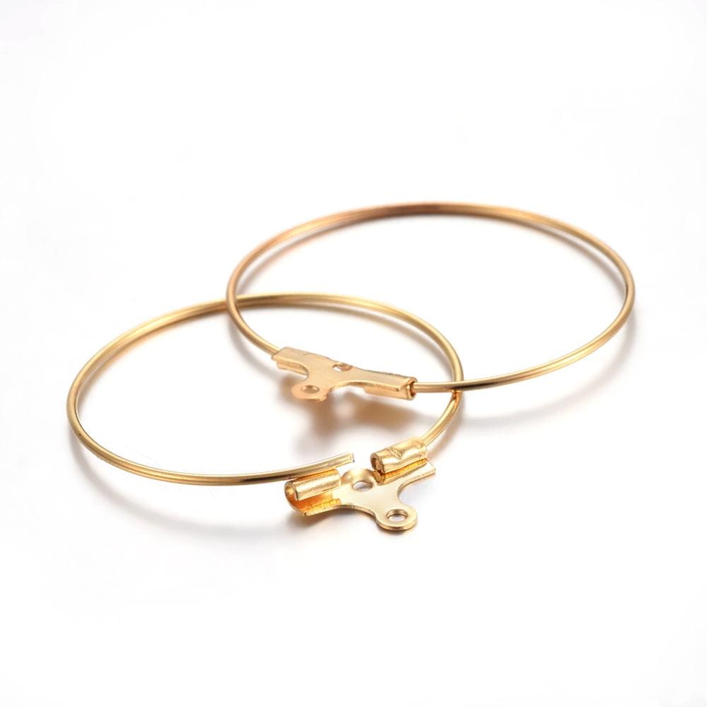 Vedhæng/Ring Str. 29x26,5mm, Forgyldt Stål - Uniq Perler - 0000005867, 139456845678412868080850