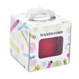 Vokset Bomuldssnor – Rød (1mm), 90m - Uniq Perler - 11757