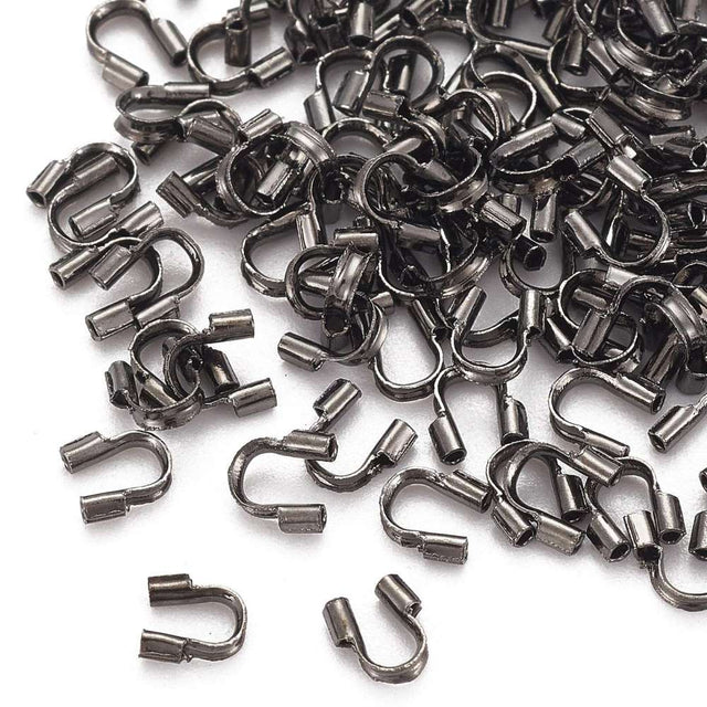 Wirebeskyttere – Gun Metal (4,5x4x1mm), 20 stk - Uniq Perler - 0000008220