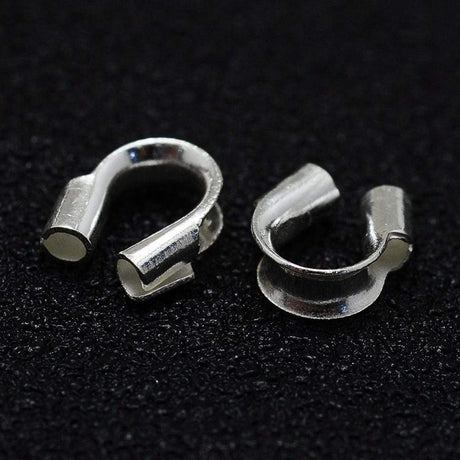 Wirebeskyttere – Sterling Sølv 925 (5x5x2mm), 6 stk - Uniq Perler - 994619