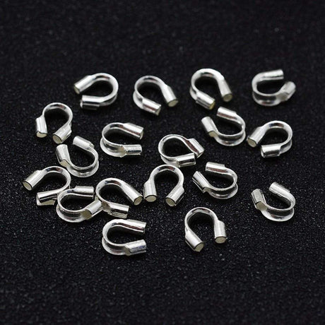 Wirebeskyttere – Sterling Sølv 925 (5x5x2mm), 6 stk - Uniq Perler - 994619